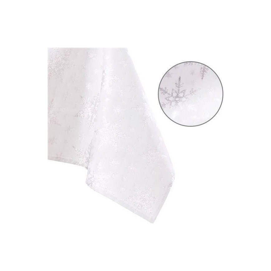 AmeliaHome TCLOTH/AH/WHITECHCRISTMAS/HMD/Sidabrinis/140X400