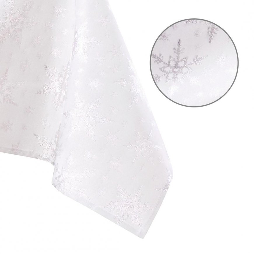 AmeliaHome TCLOTH/AH/WHITECHCRISTMAS/HMD/Sidabrinis/140X400 – 2