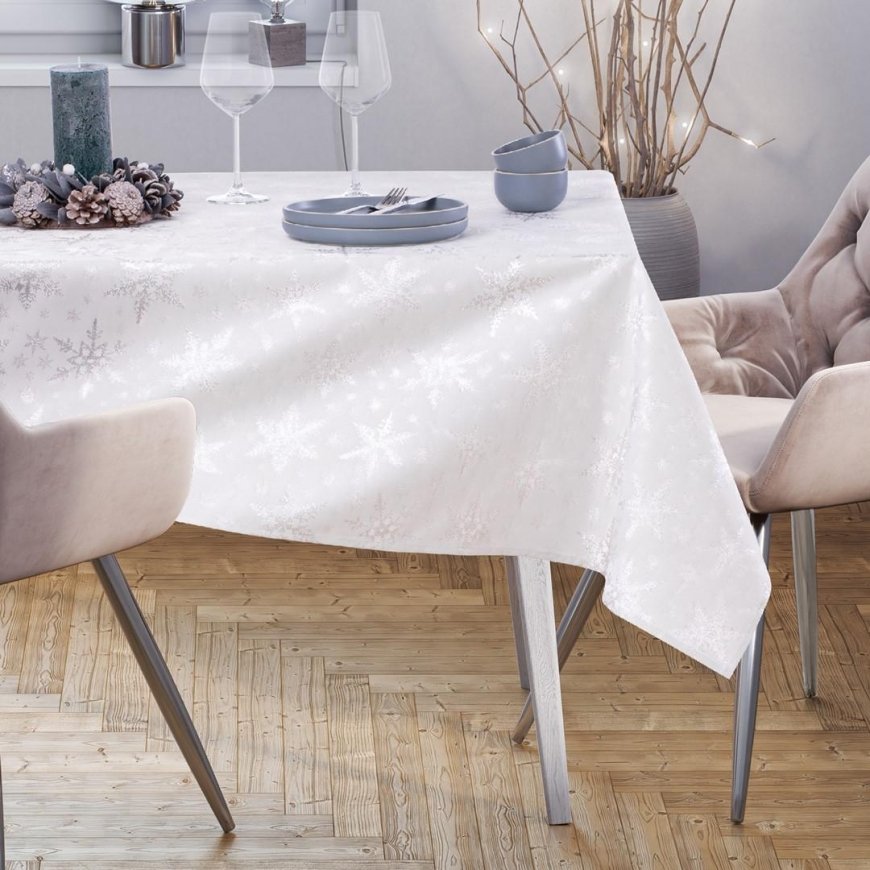 AmeliaHome TCLOTH/AH/WHITECHCRISTMAS/HMD/Sidabrinis/140X400 – 4