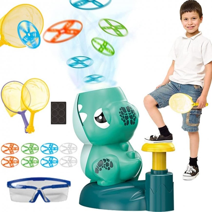Kiddyz KT1 Dino Lendav ketas Catapulti launcher mänguasi x2 rake