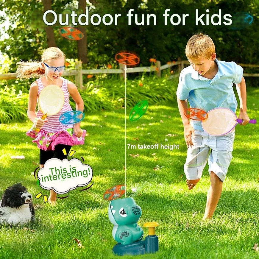Kiddyz KT1 Dino Lendav ketas Catapulti launcher mänguasi x2 rake – 5