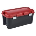 Laatikko kannella Totem 80L 79,5x39,5x37,1cm musta|punainen Laatikko kannella Totem 80L 79,5x39,5x37,1cm musta|punainen