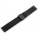 Pacific 10 bracelet - HQ mesh - matte black 20mm