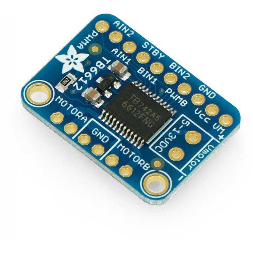 TB6612, kaksikanavainen 13.5V / 1.2A moottorinohjain liittimillä, Adafruit 2448