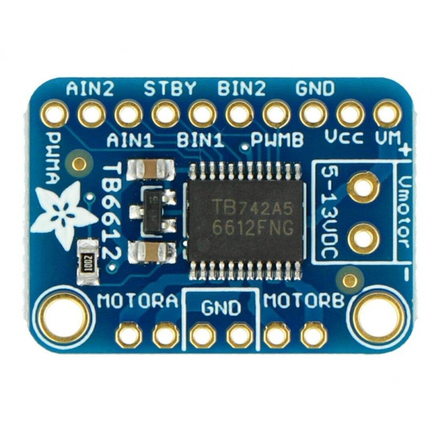 TB6612, kahekanaline 13.5V / 1.2A mootori juhtimisseade pistikutega, Adafruit 2448 – 3