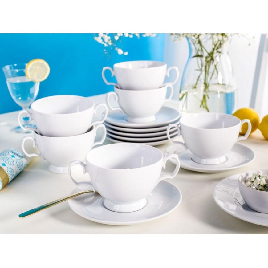 MARIAPAULA CLASSIC WHITE Soup Set 6/12 350ML/17CM (L01) – 4