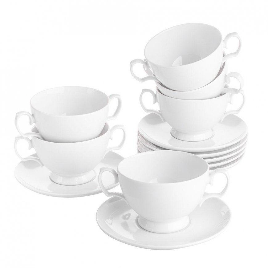 MARIAPAULA CLASSIC WHITE Soup Set 6/12 350ML/17CM (L01) – 5