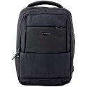 Lean Black city business backpack with USB and chest strap, 26L Lean Black city business backpack with USB and chest strap, 26L