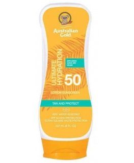 Austrālijas zelta Ultimate Hydration losjons SPF 50, 237 ml