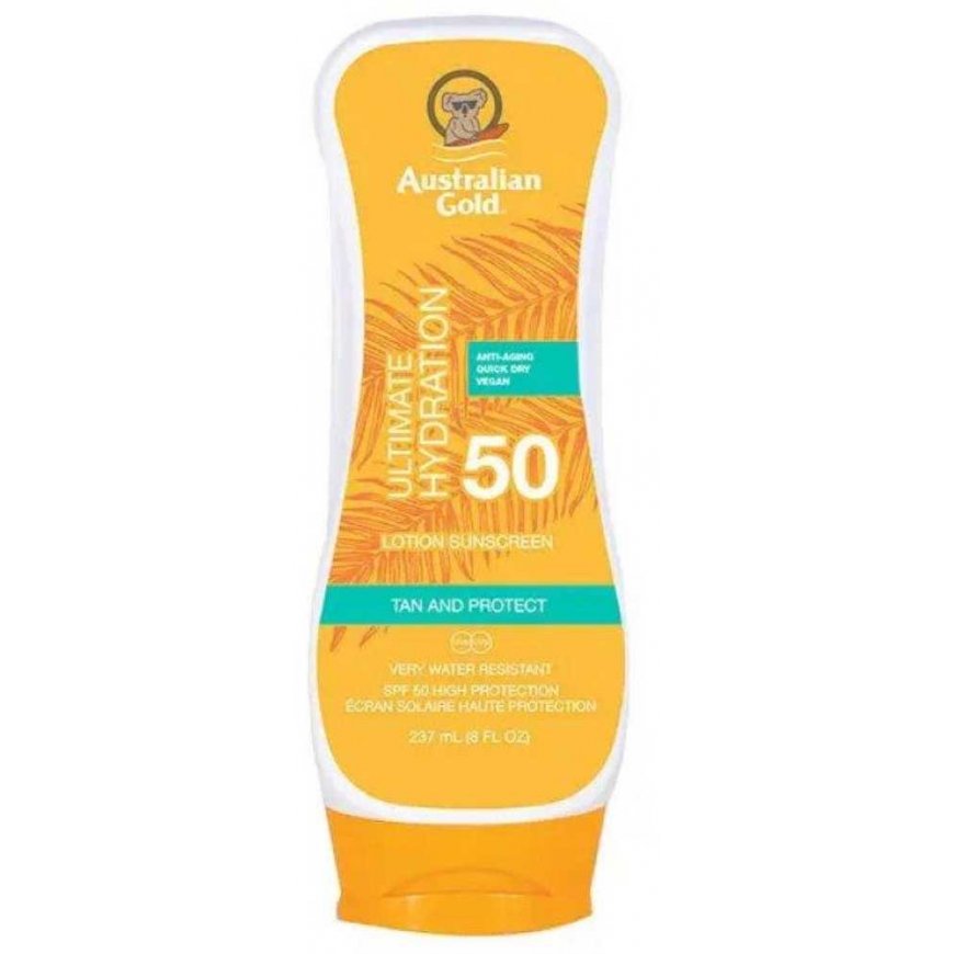 Australian Gold Ultimate Hydration Lotion SPF 50 sunscreen, 237 ml