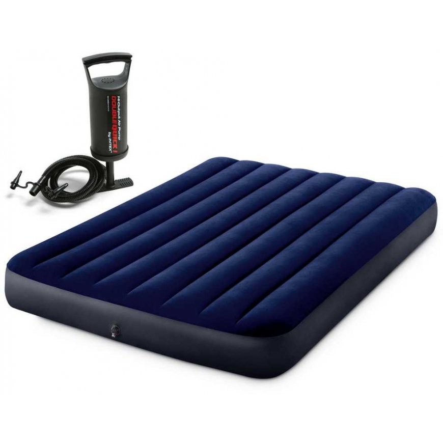 Inflatable mattress 191x137x25 cm with piston pump INTEX 64758 – 4