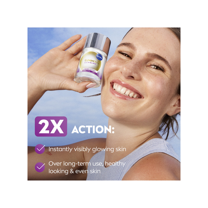 Nivea Luminous Skin Glow Liquid Refiner - body scrub - 100 ml – 3