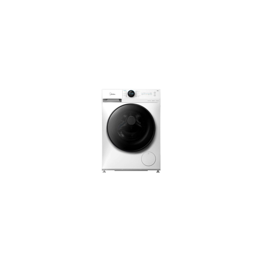 Midea Washing Machine with Dryer | MF200D80WB/W-HR | Energy efficiency class A/E | Front loading | Washing capacity 8kg | 1400 R – 2