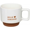 Secret De Gourmet 4 porcelāna krūzīšu komplekts HELLO uz metāla statīva, 4 x 300 ml Secret De Gourmet 4 porcelāna krūzīšu komplekts HELLO uz metāla statīva, 4 x 300 ml
