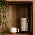 Secret De Gourmet 4 porcelāna krūzīšu komplekts HELLO uz metāla statīva, 4 x 300 ml Secret De Gourmet 4 porcelāna krūzīšu komplekts HELLO uz metāla statīva, 4 x 300 ml