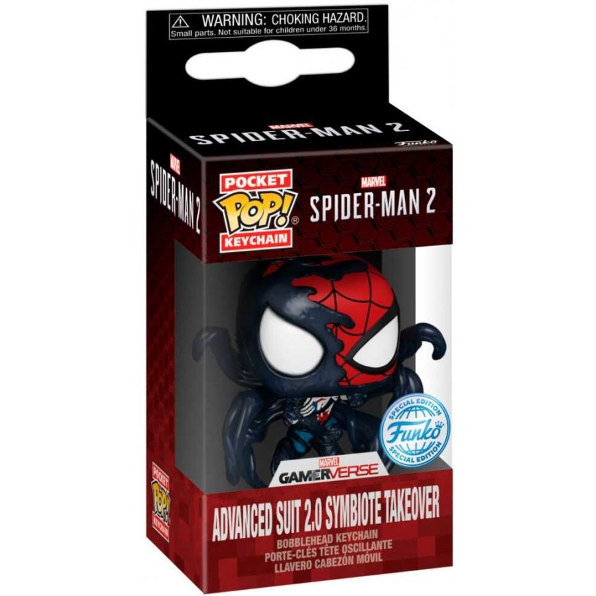 FUNKO POP! Raktų pakabutis: Marvel: Spider-Man 2 - Advanced Suit 2.0 (Symbiote Takeover) – 5