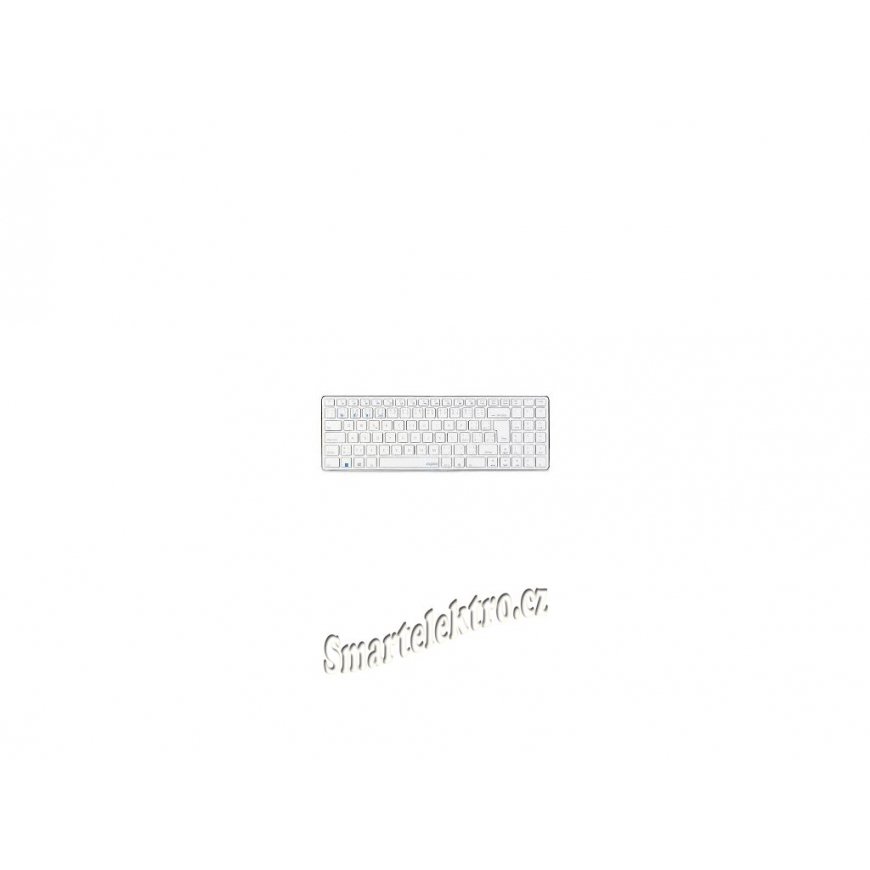 RAPOO keyboard E9100M, wireless, ultra-slim, CZ/SK, white – 2