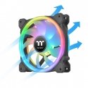 Thermaltake SWAFAN 14 RGB Kompiuterio korpusui Ventiliatorius 14 cm Juoda 3 vnt Thermaltake SWAFAN 14 RGB Kompiuterio korpusui Ventiliatorius 14 cm Juoda 3 vnt