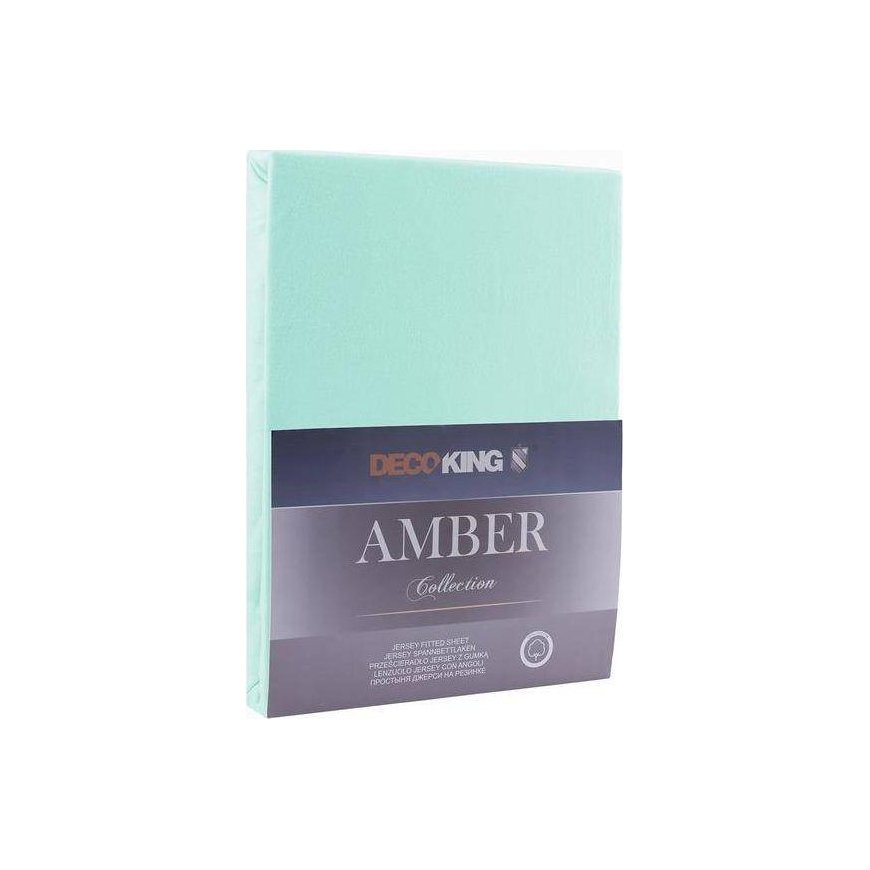 DecoKing Amber Light Turquoise Bedspread, 220x200 cm, with elastic