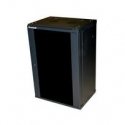 XtendLan 19" wall cabinet 9U 600x450, load capacity 60 kg, glass doors, welded, black XtendLan 19" wall cabinet 9U 600x450, load capacity 60 kg, glass doors, welded, black
