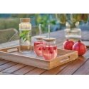Zeller Bottle with a tightly fitting bamboo lid, 1000 ml Zeller Bottle with a tightly fitting bamboo lid, 1000 ml