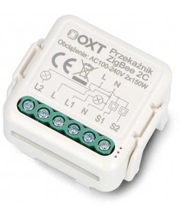 Tuya – 2 kanālu mini ZigBee sūtītājs-uzņēmējs – Android/iOS programma – OXT T262