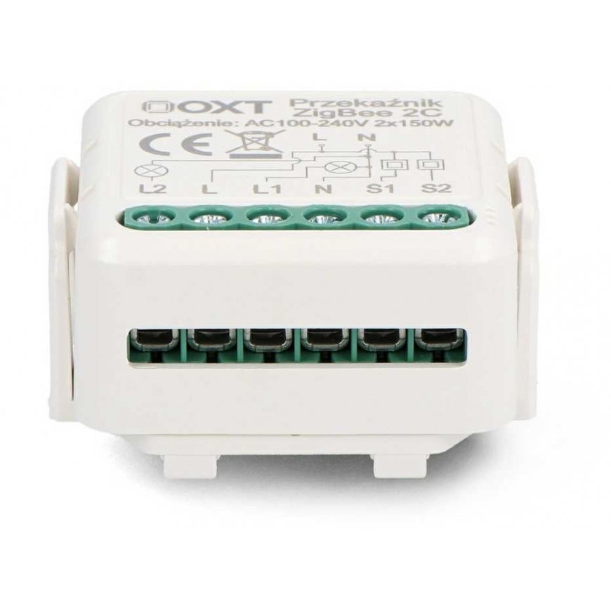 Tuya – 2-channel mini ZigBee transmitter-receiver – Android/iOS app – OXT T262 – 4