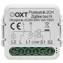 Tuya – 2-канальный мини ZigBee передатчик-приемник – приложение для Android/iOS – OXT T262 Tuya – 2-канальный мини ZigBee передатчик-приемник – приложение для Android/iOS – OXT T262