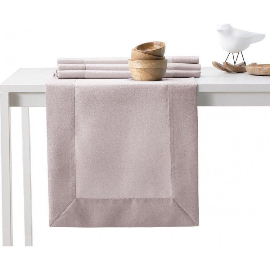 AmeliaHome TCLOTH/AH/EMPIRE/BRD/POWDERPINK/40X120
