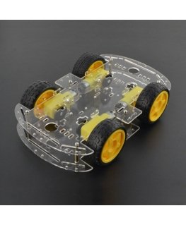 Oem Stačiakampė 4WD 4 ratų roboto važiuoklė su DC variklio pavara