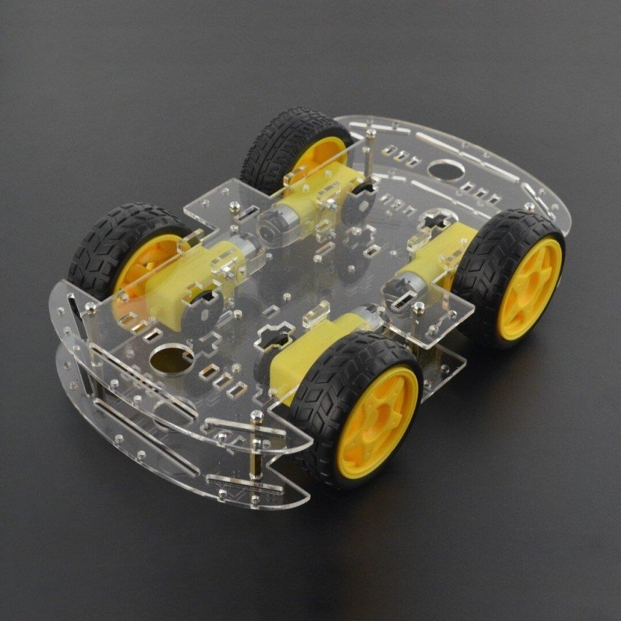 Oem Taisnstūra 4WD 4 riteņu robota