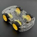 OEM Rectangular 4WD 4-wheel robot chassis with DC motor drive OEM Rectangular 4WD 4-wheel robot chassis with DC motor drive