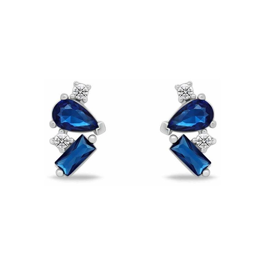 Brilio Silver Charming silver earrings with zircons EA1170WB – 2