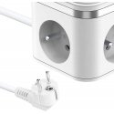Viking Technology Viking power adapter YC33, 3x 230 V, 1x USB-A, 2x USB-C, ON/OFF switch, length 1.4 m, white Viking Technology Viking power adapter YC33, 3x 230 V, 1x USB-A, 2x USB-C, ON/OFF switch, length 1.4 m, white