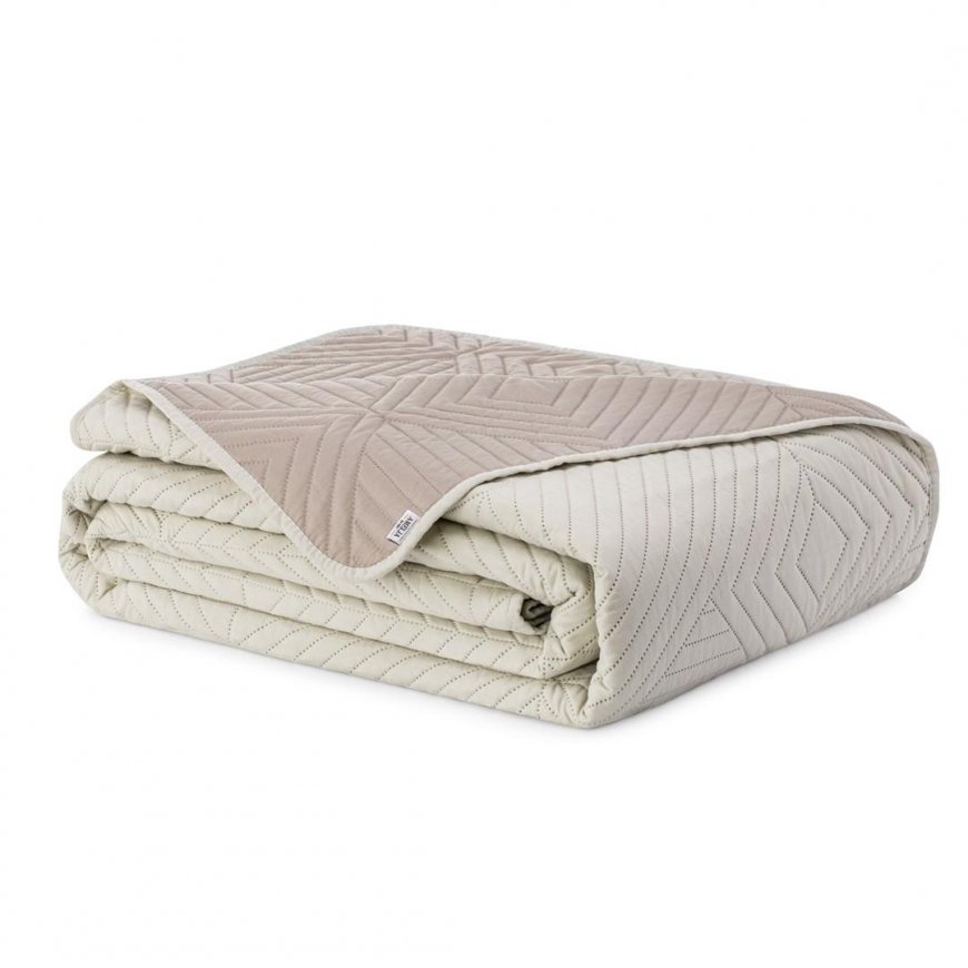 Dvipoolne voodipesu AmeliaHome SOFTA 220 x 240 cm, värv: liiv/kaputsiin – 5