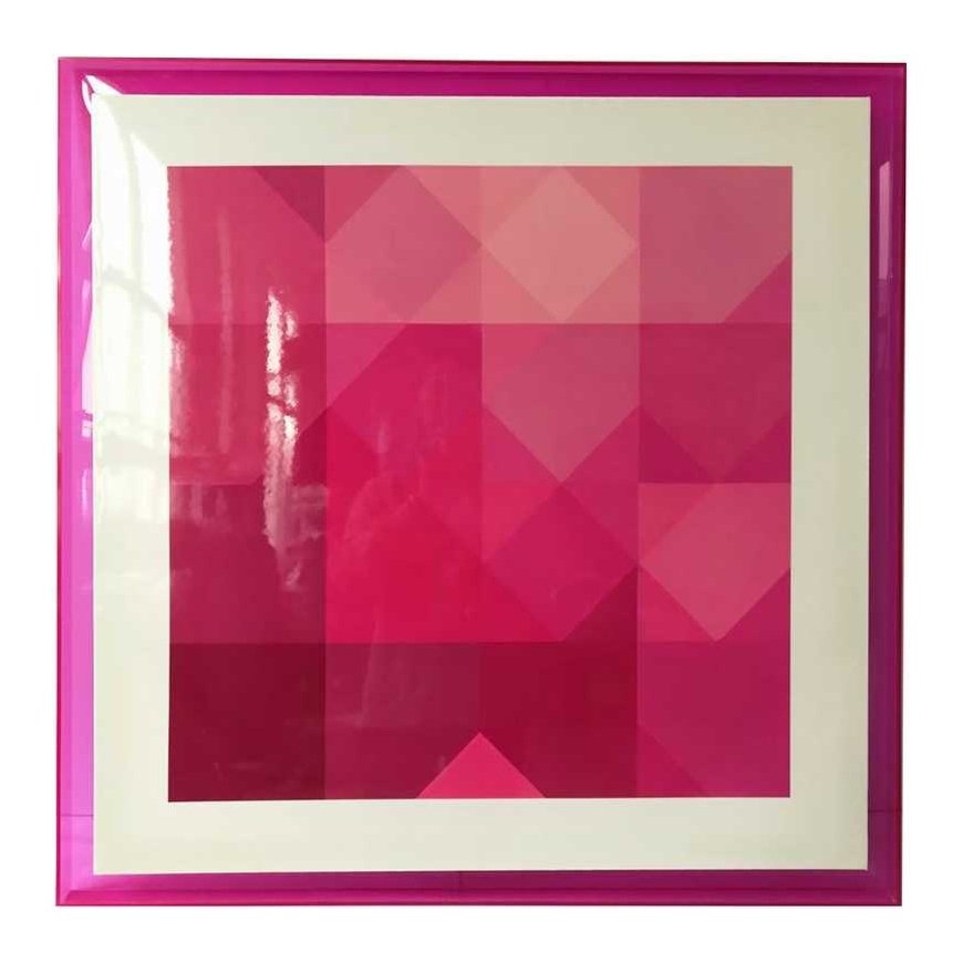 Kunsti seinamaaling WALLY 80x80cm, roosa, akrüül