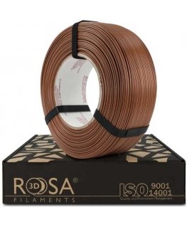 3D plastikas PLA pruun/kakaone (Mocha Mousse) 1kg täitepakend Rosa3D