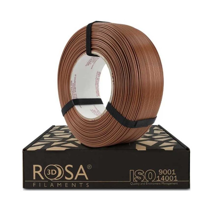 3D plastic PLA brown/cocoa (Mocha Mousse) 1kg refill package Rosa3D
