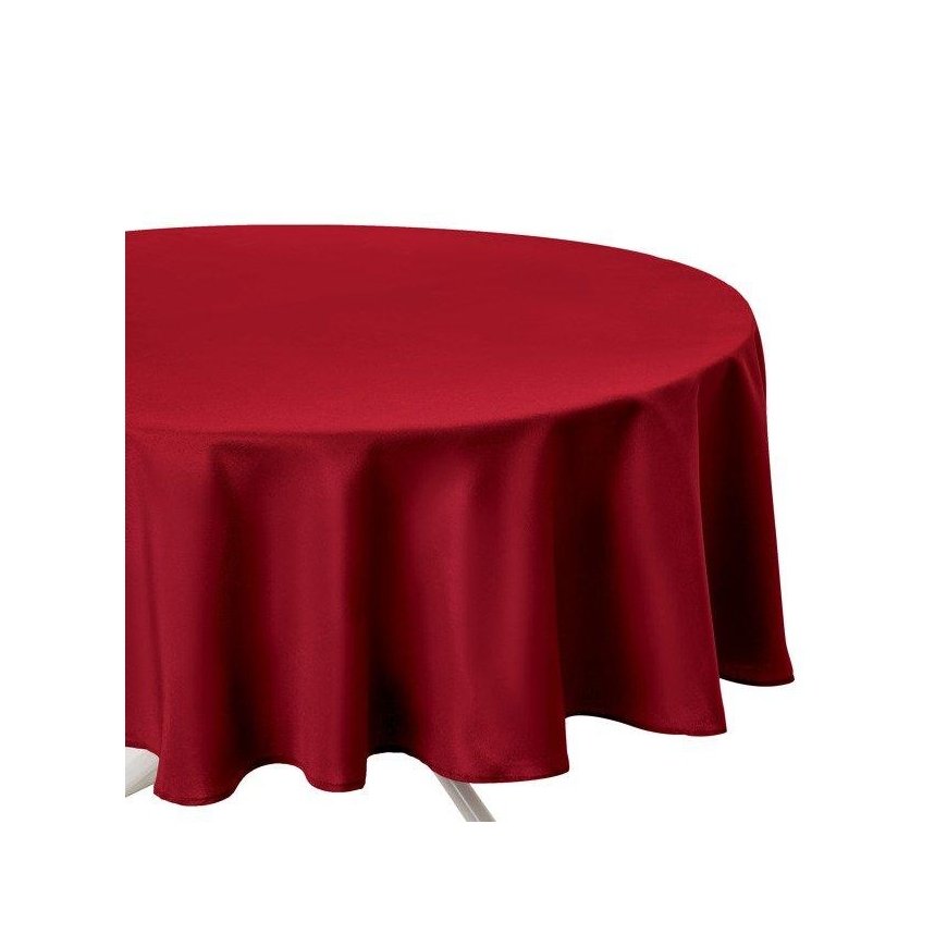 Atmosphera Tablecloth round red tablecloth, a practical table decoration