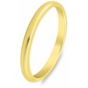 Brilio Silver Minimalist Gold-Plated Wedding Ring RI149Y Brilio Silver Minimalist Gold-Plated Wedding Ring RI149Y