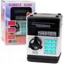 Lean Toys ATM safe piggy bank lights sounds PIN code Black Lean Toys ATM safe piggy bank lights sounds PIN code Black
