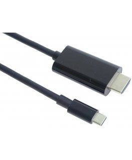 „PremiumCord“ kaabel USB-C-st HDMI-ni 2 m eraldusvõimega 4K*2K@60Hz FULL HD 1080p