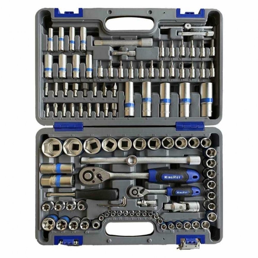 Kingroy 1/4" + 1/2" Socket Set 108pcs. 72TH – 2