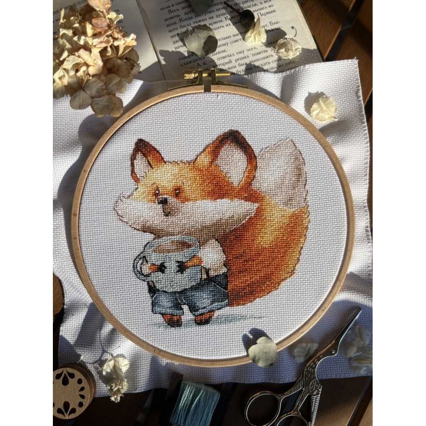 Beldizart Cross Stitch Kit "Coffee Lovers. Fox" SANK-67 – 4