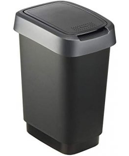 ROTHO Twist Silver - trash bin – 10l