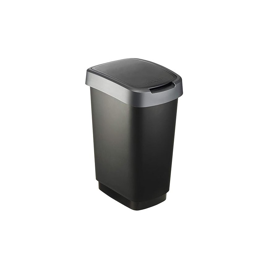 ROTHO Twist Sidabrinė - šiukšlių dėžė – 10l – 2