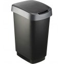 ROTHO Twist Silver - trash bin – 10l ROTHO Twist Silver - trash bin – 10l