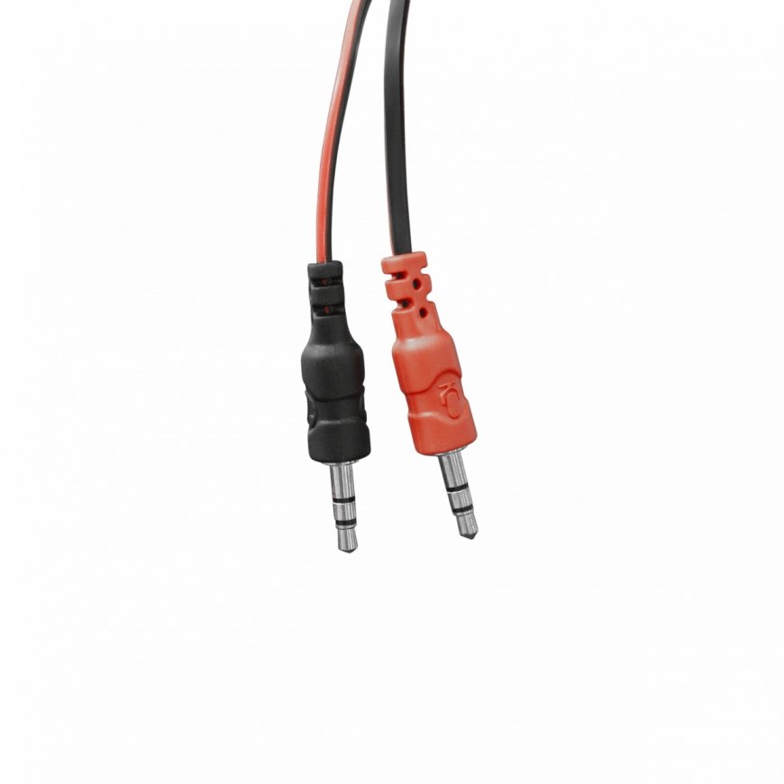 White Shark Serval Headset Wired Head-band Gaming Black, Red – 4