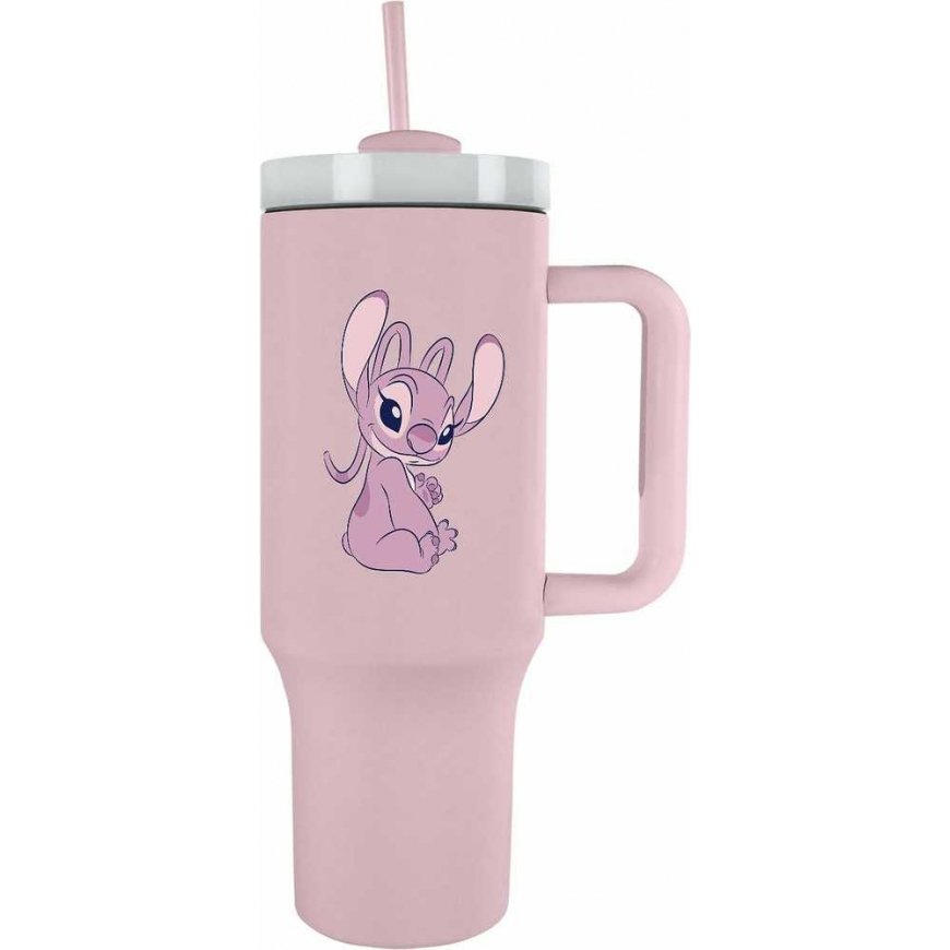 Термокружка Disney Stitch Angel в форме пирамиды, объем 1,2 л – 3
