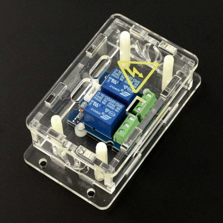 Seeed Studio Grove, 2 channel relay with opto-isolation, 10A/250VAC, coil 5V + transparent case – 5